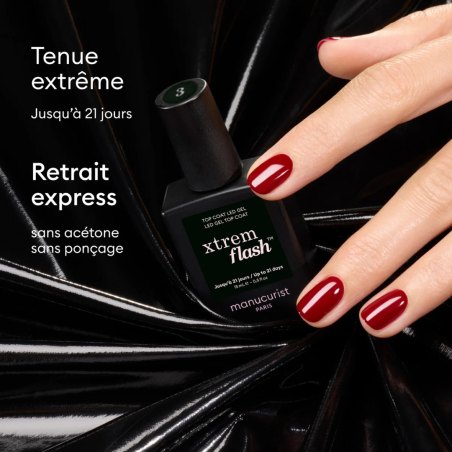 Top Coat Xtrem Flash™ Manucurist – Brillance gel & tenue longue durée | Lucie in the R