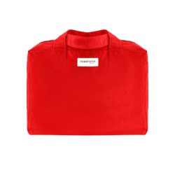 Sac 24 heures Célestins Poppy Red – Rive Droite | Sac week-end en coton recyclé durable