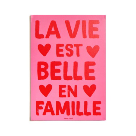 Affiche - La vie est belle en famille - Emoi Emoi
