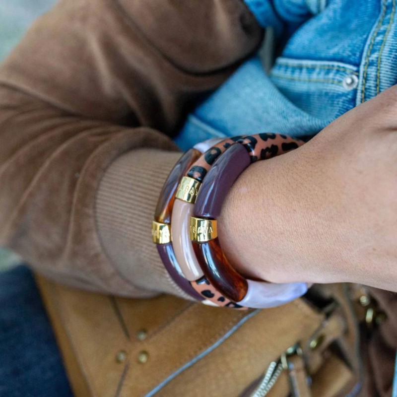 Bracelet Pipoca – Bijou résine ou acrylique & acier doré à l'or fin – Parabaya | Lucie in the R