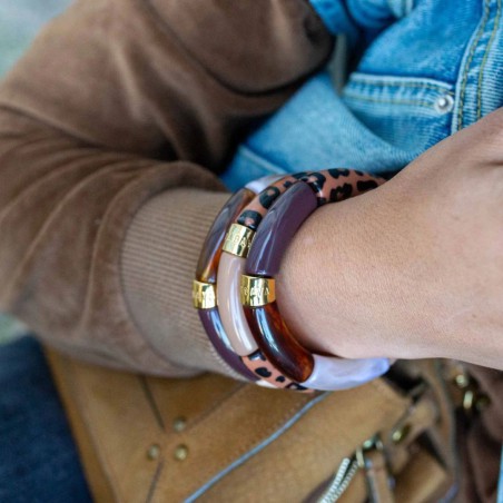 Bracelet Pipoca – Bijou résine ou acrylique & acier doré à l'or fin – Parabaya | Lucie in the R