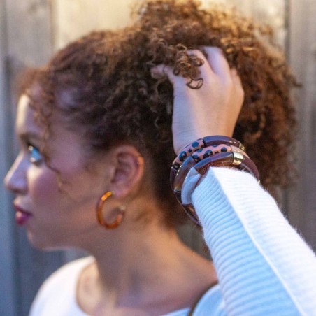 Bracelet Pipoca – Bijou résine ou acrylique & acier doré à l'or fin – Parabaya | Lucie in the R