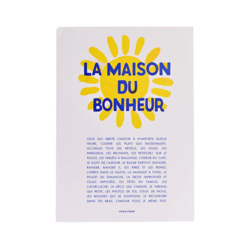 Affiche - La maison du bonheur  - Emoi Emoi