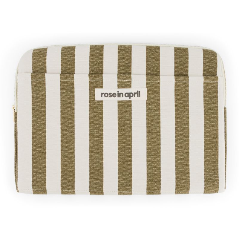 Housse ordinateur Graou Vert Olive 13-14'' – Rose in April