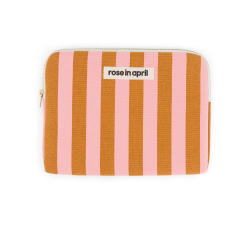 Housse tablette Anouk Rose in April – 20×28 cm coton OEKO‑TEX | Lucie in the R