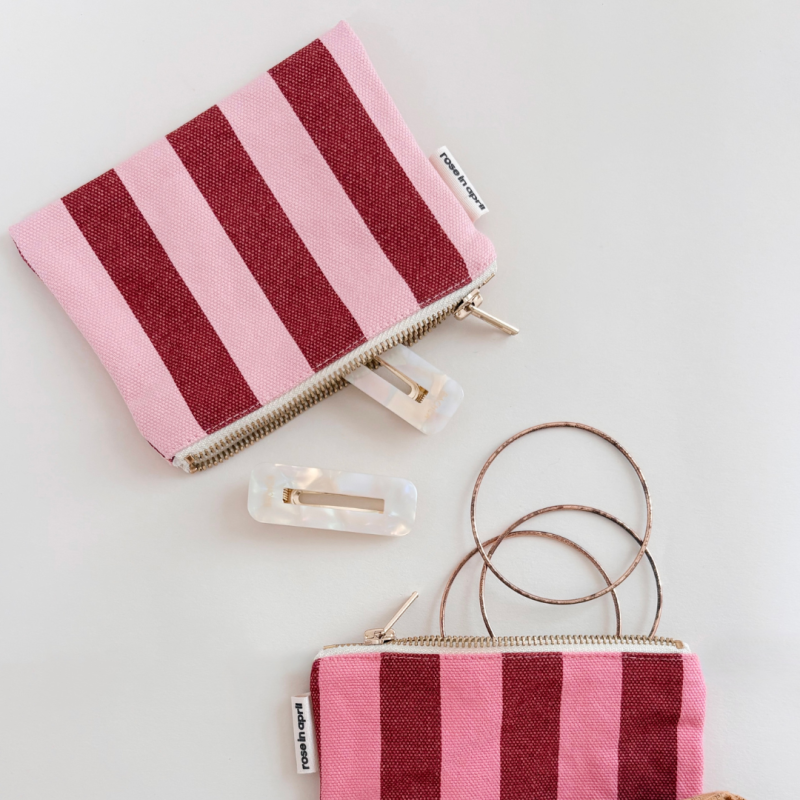 Porte‑monnaie Marie Rose in April – Coton OEKO‑TEX, compact et résistant | Lucie in the R