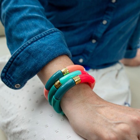 Bracelet Pipoca – Bijou résine ou acrylique & acier doré à l'or fin – Parabaya | Lucie in the R