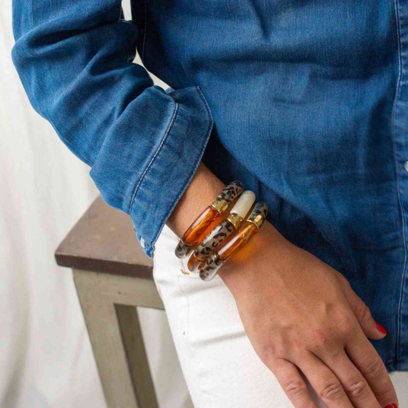 Bracelet Pipoca – Bijou résine ou acrylique & acier doré à l'or fin – Parabaya | Lucie in the R