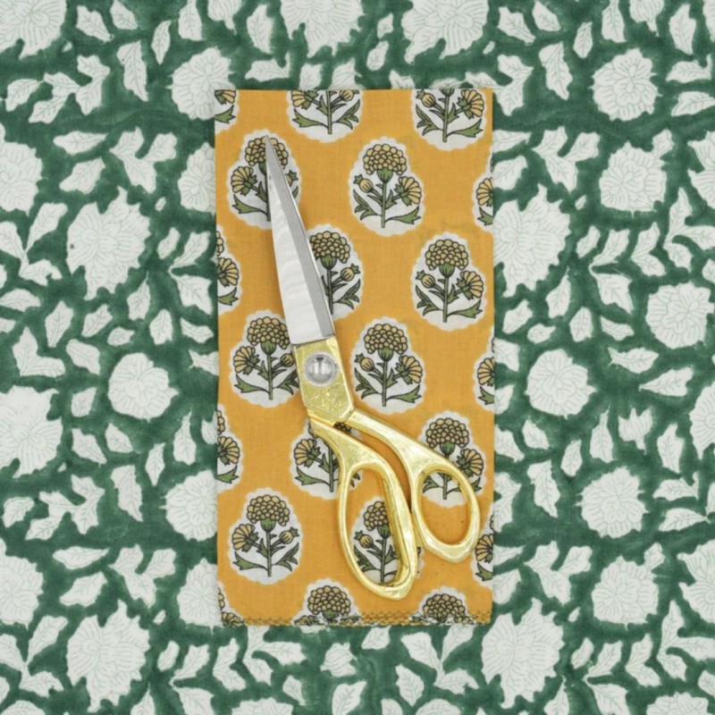 Serviettes en tissu Suzette à Table – Lot de 4 – Coton surcyclé et coloré