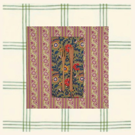 Serviettes en tissu Suzette à Table – Lot de 4 – Coton surcyclé et coloré