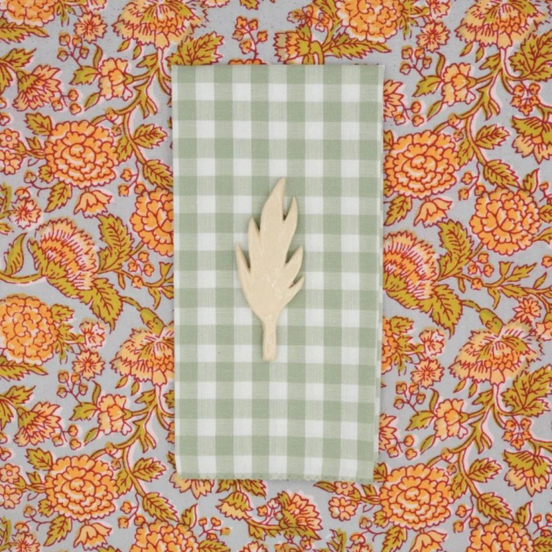 Serviettes en tissu Suzette à Table – Lot de 4 – Coton surcyclé et coloré