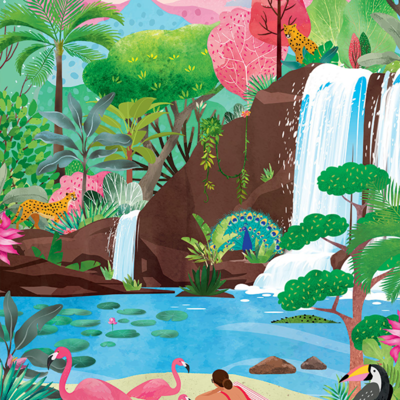 Puzzle 500 pièces - Tropical vibes - Pieces & Peace