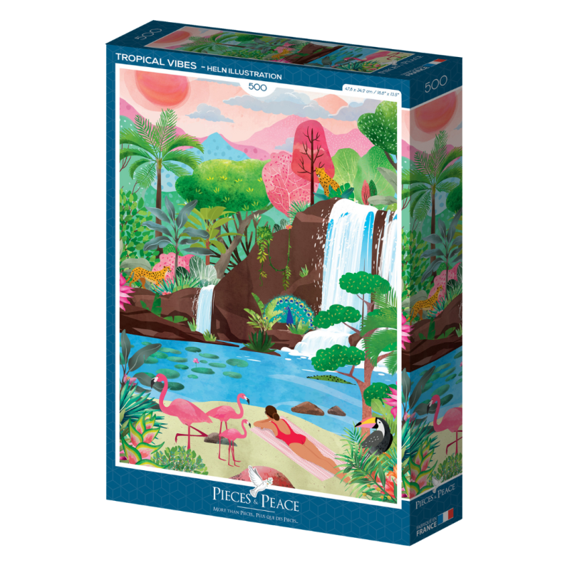 Puzzle 500 pièces - Tropical vibes - Pieces & Peace