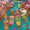 Puzzle - 1000 pièces - Floating Market Thailand- Pieces & Peace