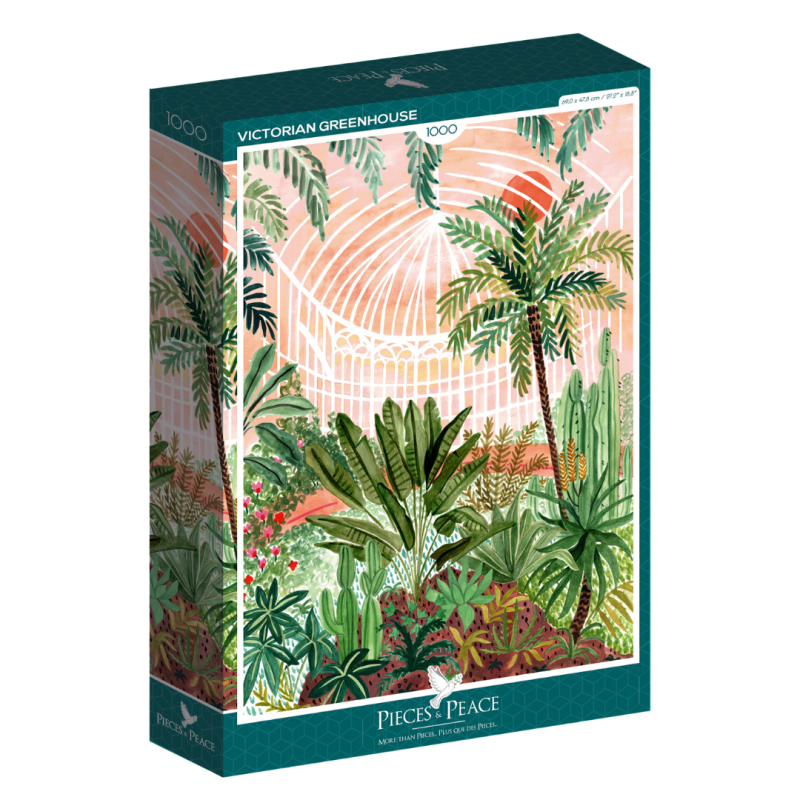 Puzzle 1000 pièces - Victorian Greenhouse - Pieces & Peace