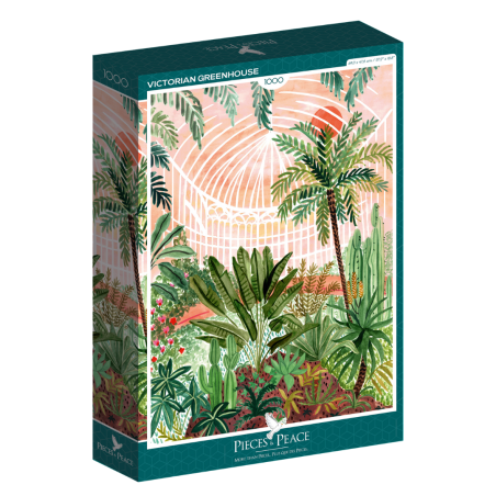 Puzzle 1000 pièces - Victorian Greenhouse - Pieces & Peace