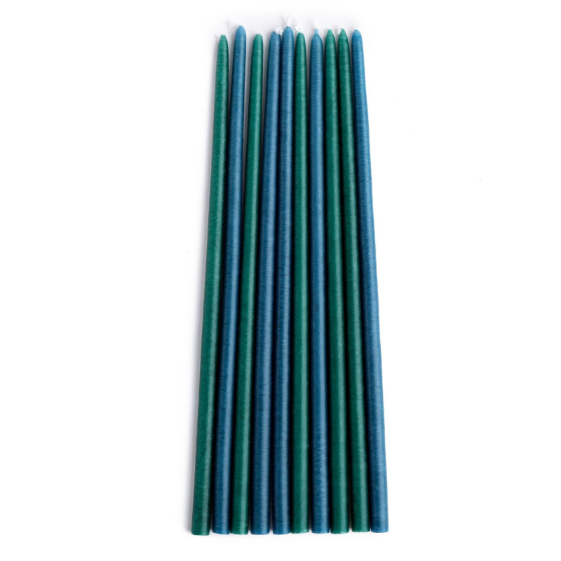 Coffret 10 bougies fines Pechavy – couleurs unies ou assorties | chandelles artisanales