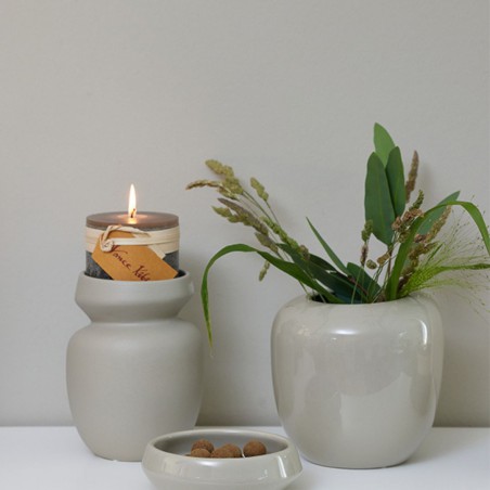 Vase Ania sable en céramique brillante – Lübech Living | Lucie in the R