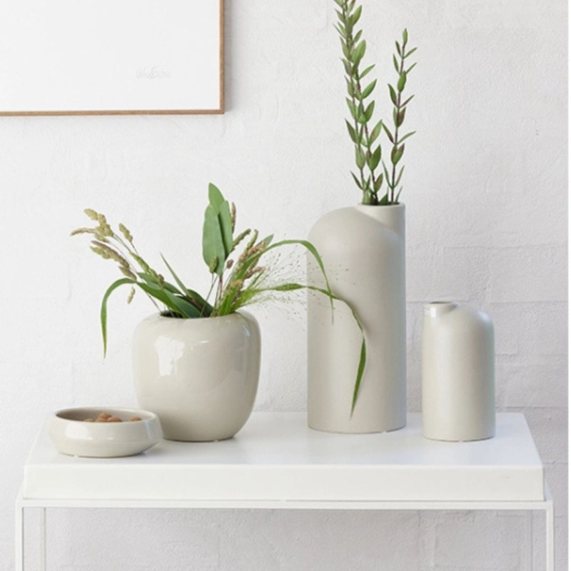Vase Ania sable en céramique brillante – Lübech Living | Lucie in the R