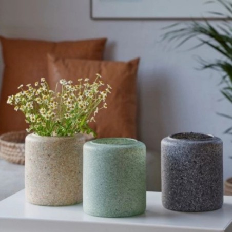 Vase Palma vert en verre recyclé – Lübech Living | déco responsable – Lucie in the R