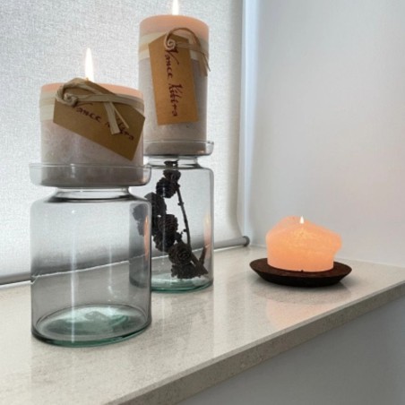 Valencia Duo vase & bougeoir en verre recyclé – Lübech Living | Lucie in the R