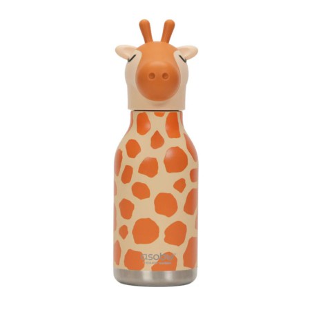 Gourde enfant Girafe Bestie Asobu – gourde ludique avec paille | Lucie in the R