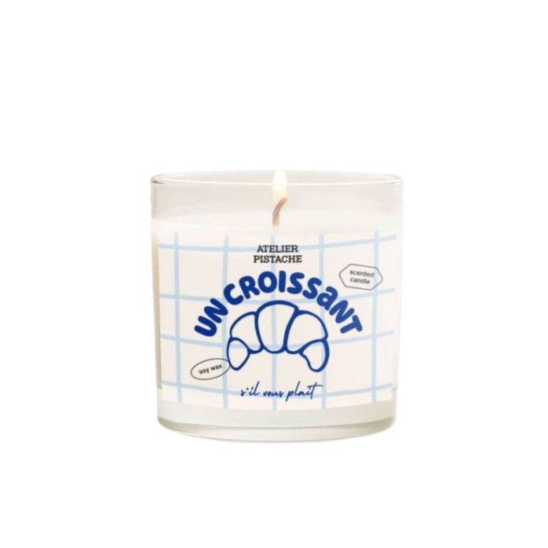 Bougie parfumée gourmande illustrée – ambiance italienne & française | Lucie in the R, Atelier Pistache