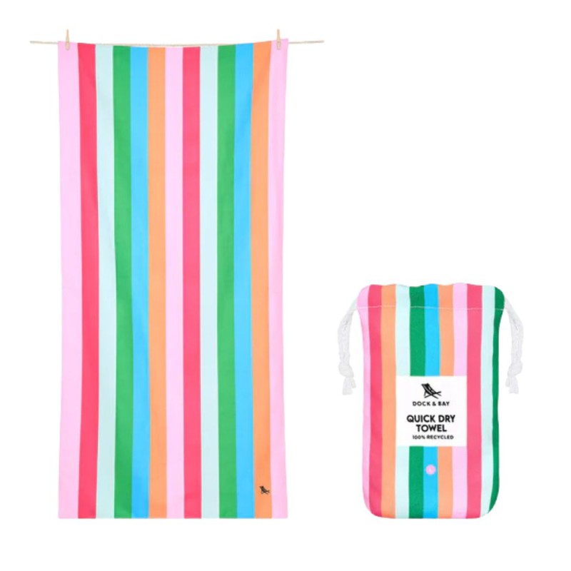 Serviette Quick-Dry Beach Towel XL – Dock & Bay | Séchage rapide recyclé