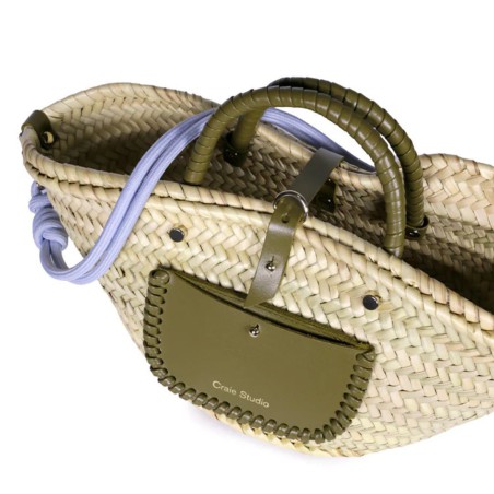 Petit Panier Grip Craie Studio – sac panier en cuir | Lucie in the R