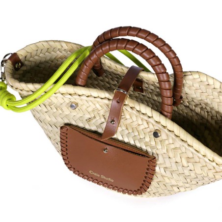 Petit Panier Grip Craie Studio – sac panier en cuir | Lucie in the R
