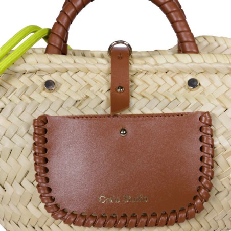 Petit Panier Grip Craie Studio – sac panier en cuir | Lucie in the R