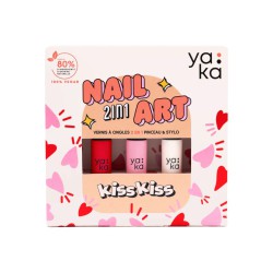 Kit Vernis 2-en-1 Noël – Yaka Paris, Manucure Facile et Brillante