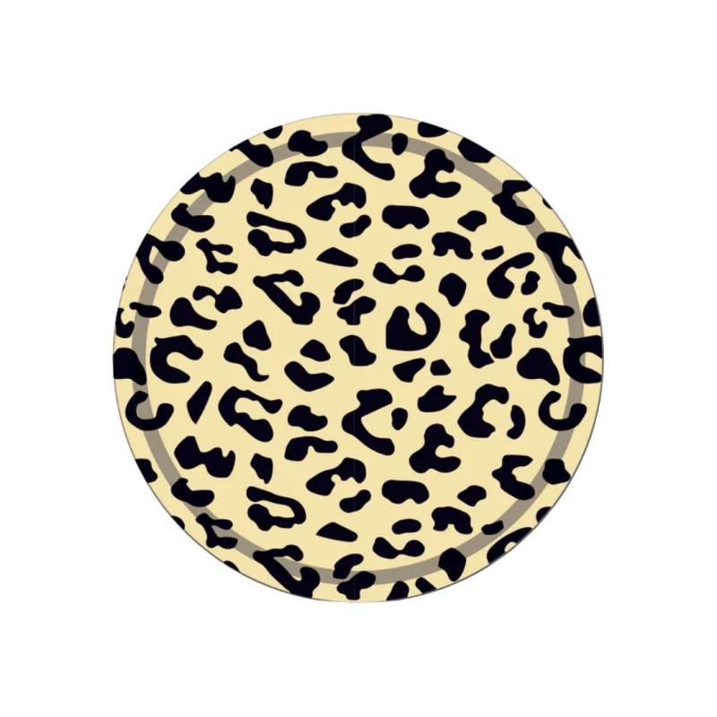 Plateau Léopard Rond « le Classique » – Plateau déco en bois stratifié | Coco&Co