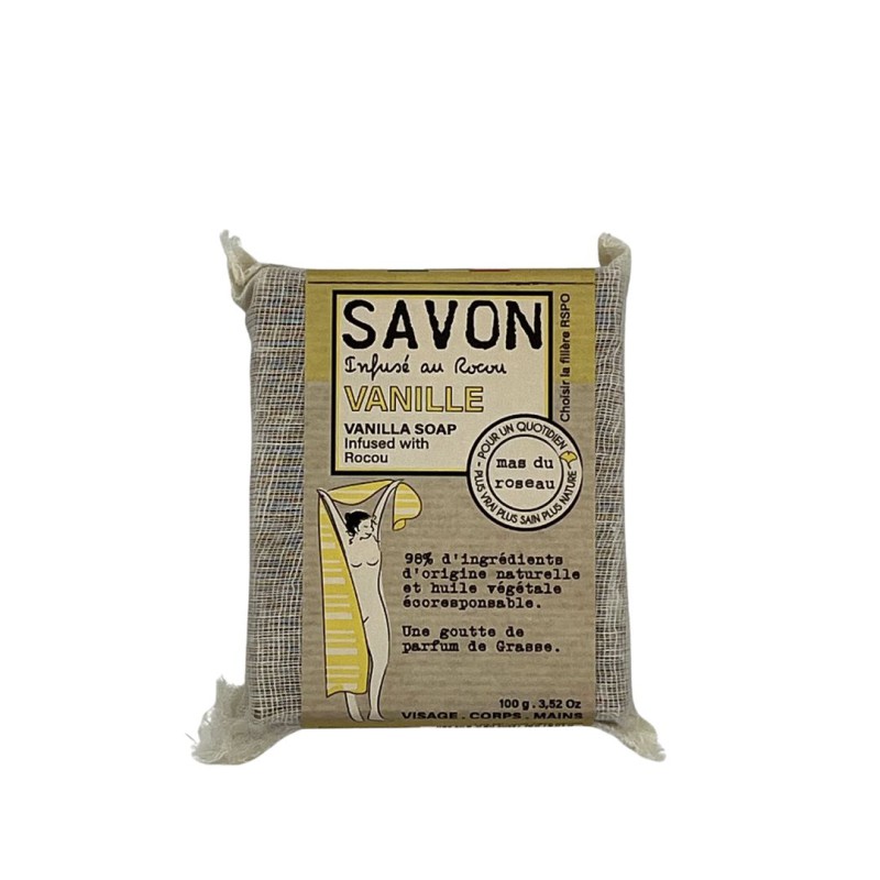 Mas du Roseau - Savon infusé - Vanille