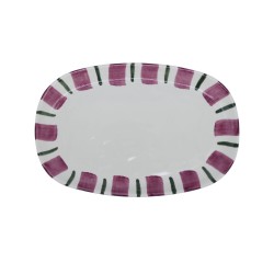 Plat de présentation Linear prune en céramique artisanale | Lucie in the R