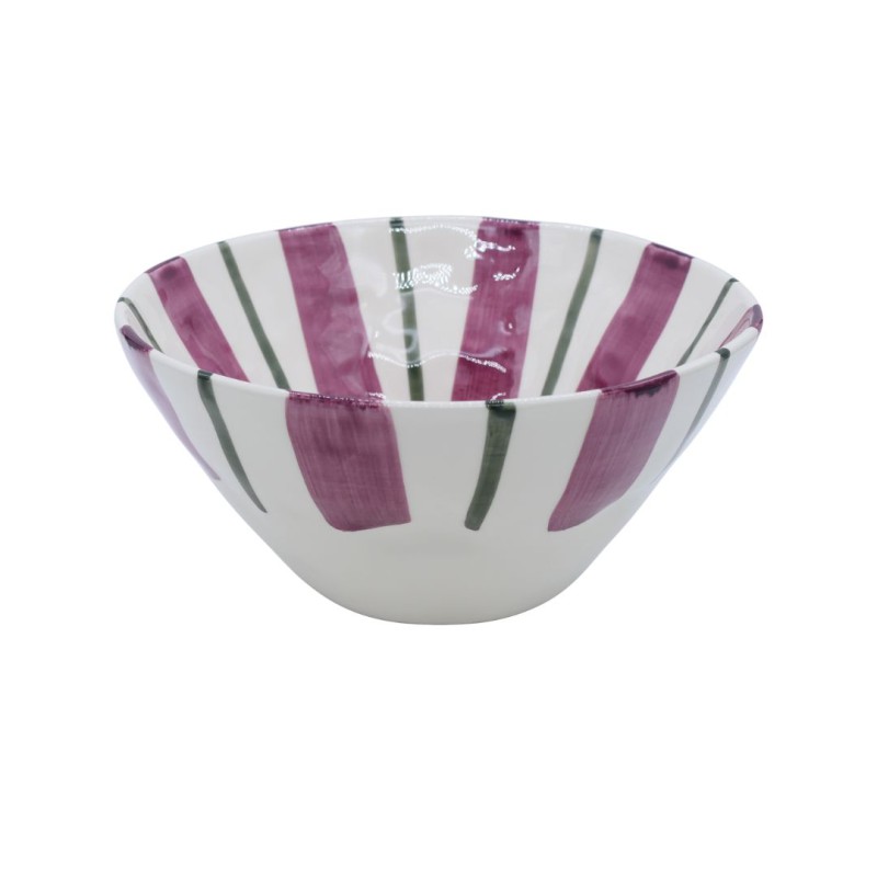 Bol petit-déjeuner Linear prune– Duro Ceramics | Lucie in the R