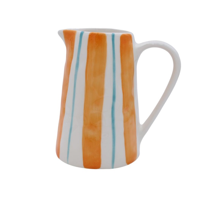 Pichet en céramique ocre Linear Duro Design | Lucie in the R