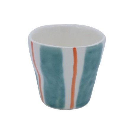 Tasse espresso Linear turquoise mare Duro Ceramics – céramique | Lucie in the R