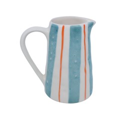 Pichet en céramique turquoise mare Linear Duro Design | Lucie in the R