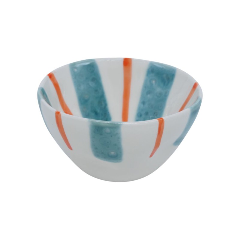 Bol petit-déjeuner Linear turquoise mare– Duro Ceramics | Lucie in the R