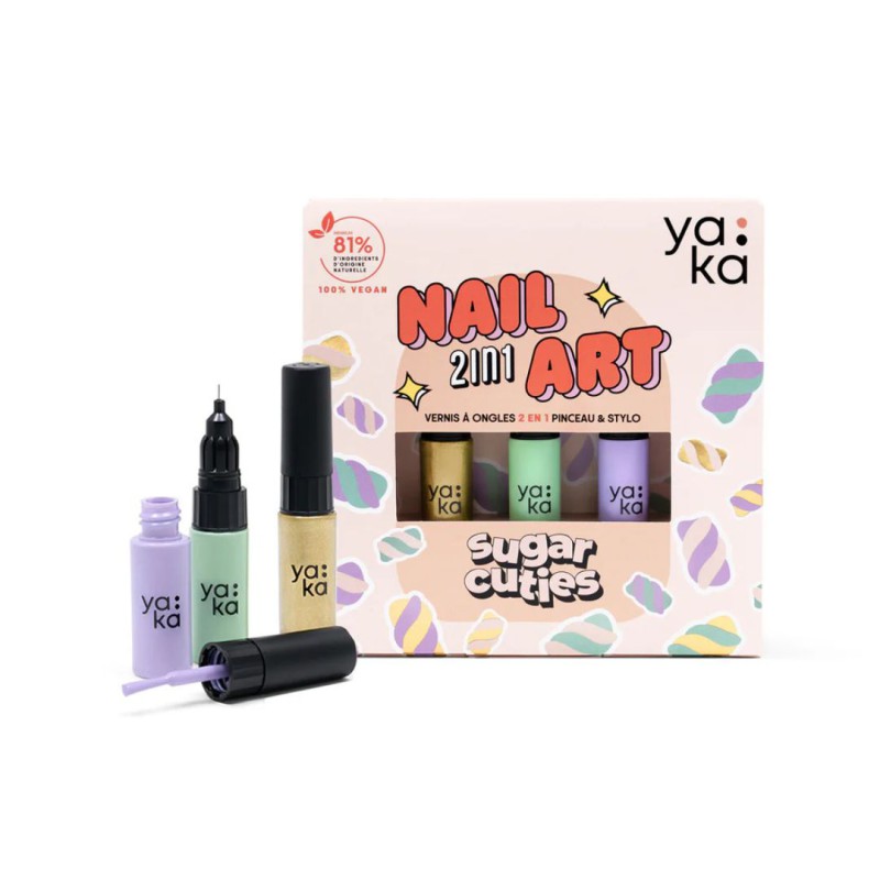 Kit Vernis 2-en-1 Noël – Yaka Paris, Manucure Facile et Brillante