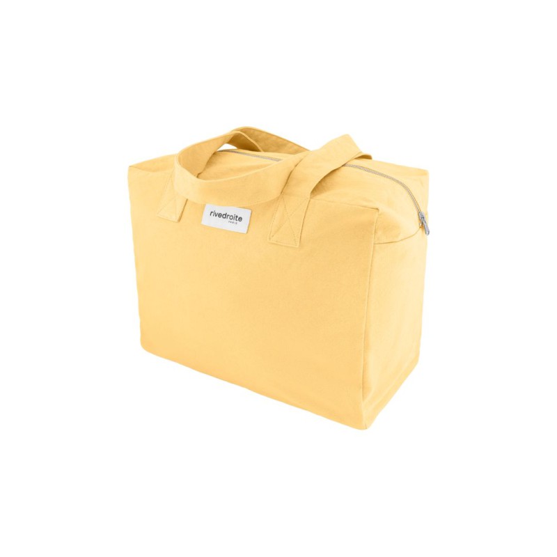 Sac 24 heures Célestins Indigo Blue – Rive Droite | Sac week-end en coton recyclé durable - Sunny Jelly Yellow