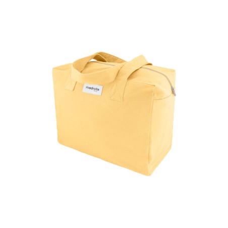 Sac 24 heures Célestins Indigo Blue – Rive Droite | Sac week-end en coton recyclé durable - Sunny Jelly Yellow