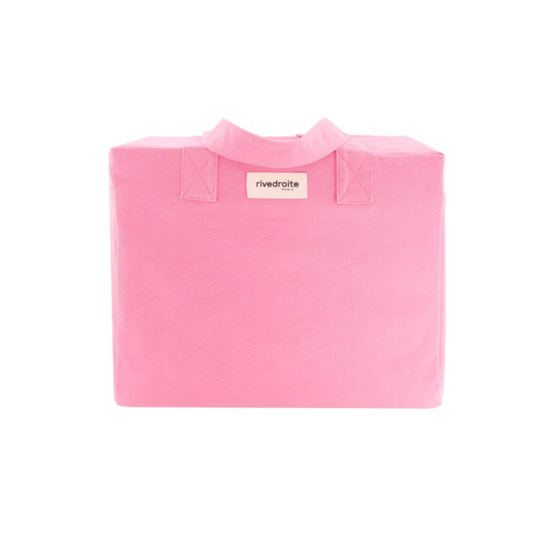 Sac 24 heures Célestins Indigo Blue – Rive Droite | Sac week-end en coton recyclé durable - Candy Pink