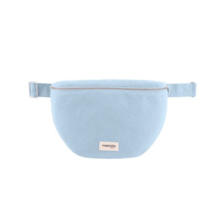 Custine XL – Sac banane coton recyclé – Rive Droite - Ice Pop Blue
