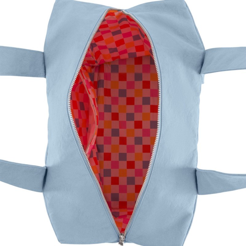 Sac 24 heures Célestins Indigo Blue – Rive Droite | Sac week-end en coton recyclé durable - Ice Pop Blue