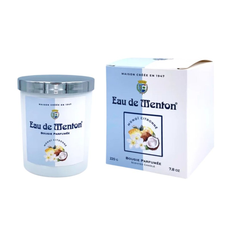 Bougie artisanale Monoï Citronné 220 g – Prestige de Menton | Lucie in the R