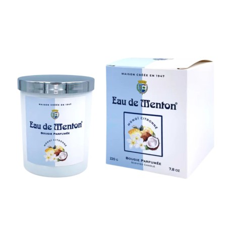 Bougie artisanale Monoï Citronné 220 g – Prestige de Menton | Lucie in the R