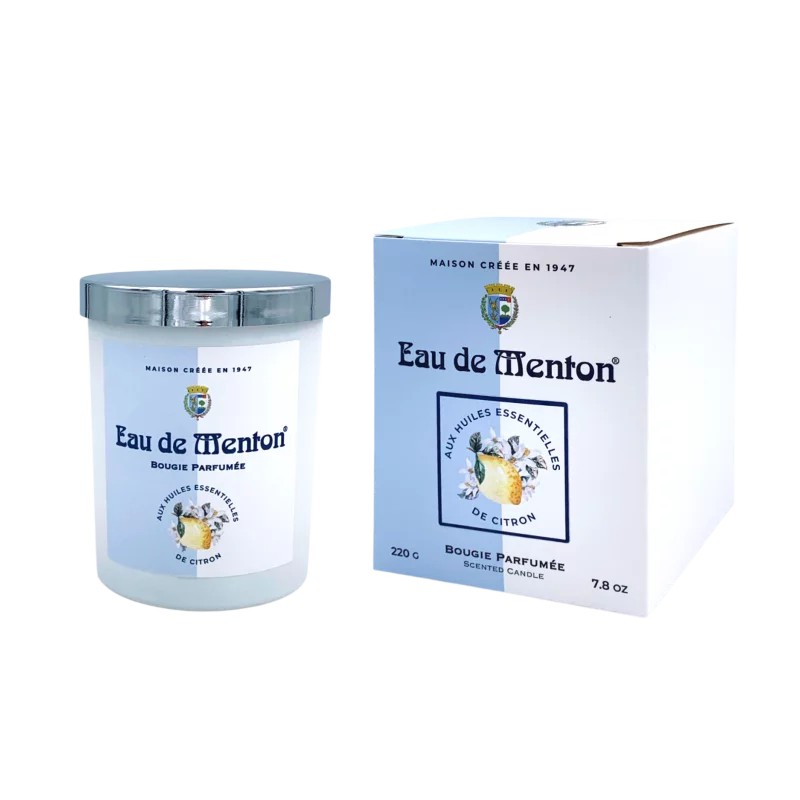 Bougie artisanale aux huiles essentielles de citron 220 g – Prestige de Menton | Lucie in the R