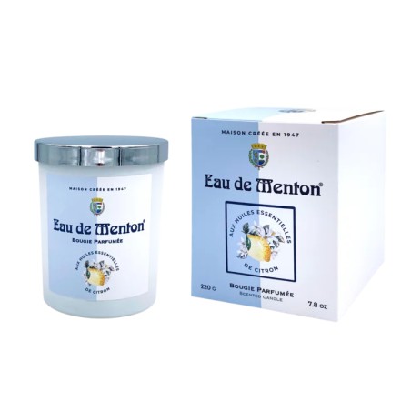 Bougie artisanale aux huiles essentielles de citron 220 g – Prestige de Menton | Lucie in the R